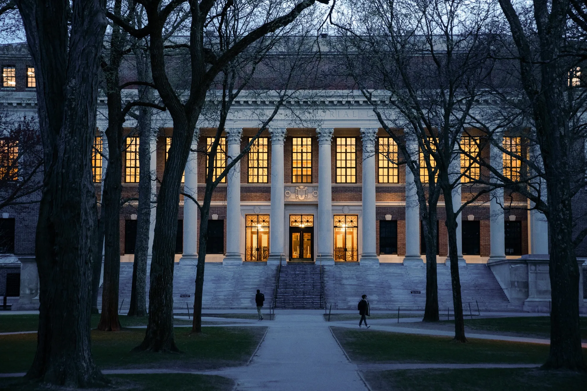 Harvard Yard at&nbsp;the Harvard University campus in Cambridge, Massachusetts.
