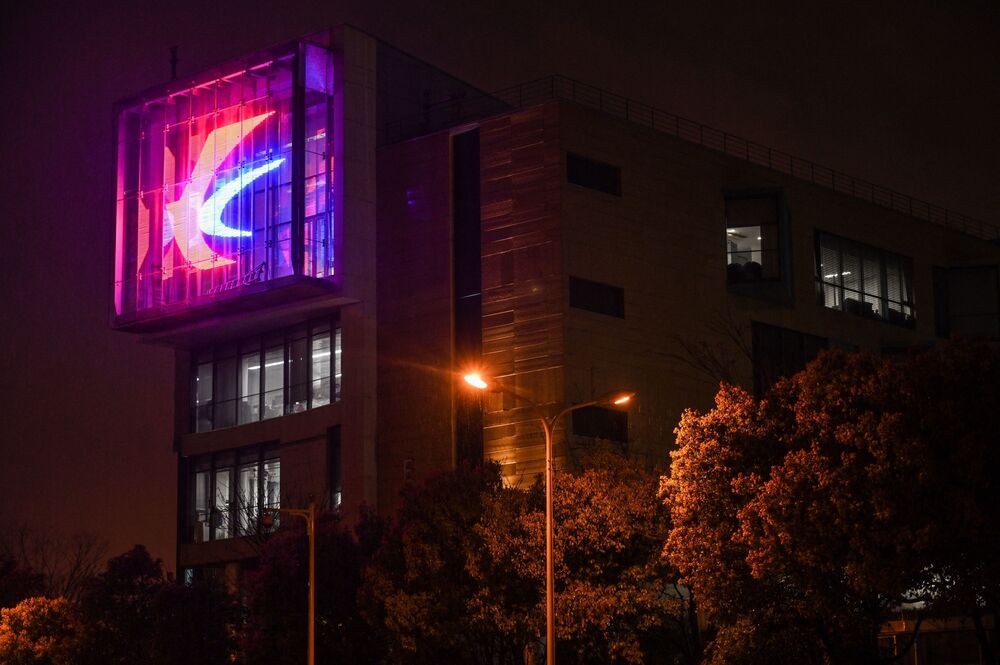 Outside the China Eastern Airlines headquarters in Shanghai on March 21.