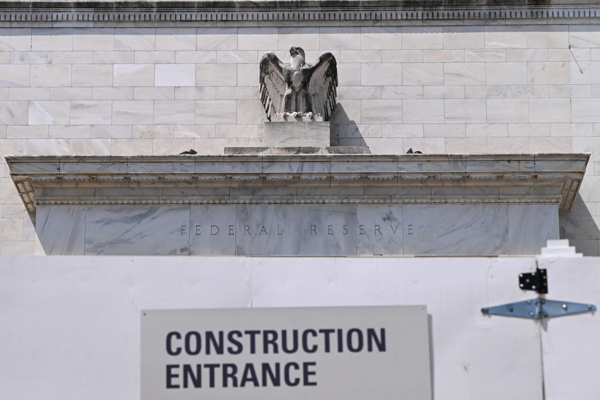Construction on the Marriner S. Eccles Federal Reserve building in Washington.