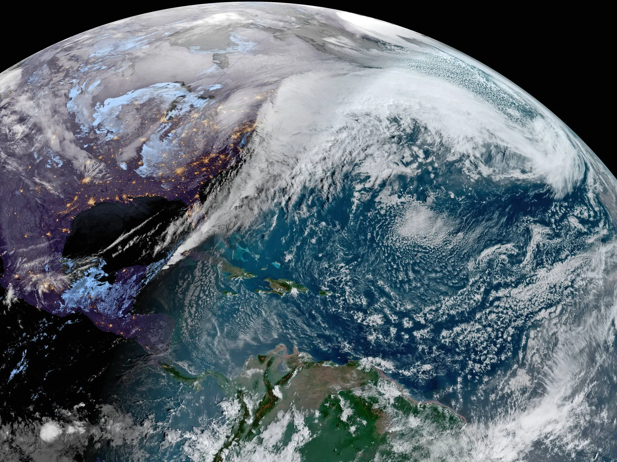 Storm&nbsp;Ciara&nbsp;in the North Atlantic Ocean on Feb. 7.