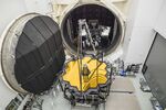 The James Webb Space Telescope&nbsp;emerges&nbsp;from Chamber A at the Johnson Space Center in Houston, Texas, in&nbsp;2017.