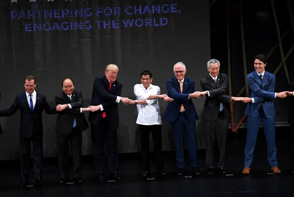 Hands across the globe.
