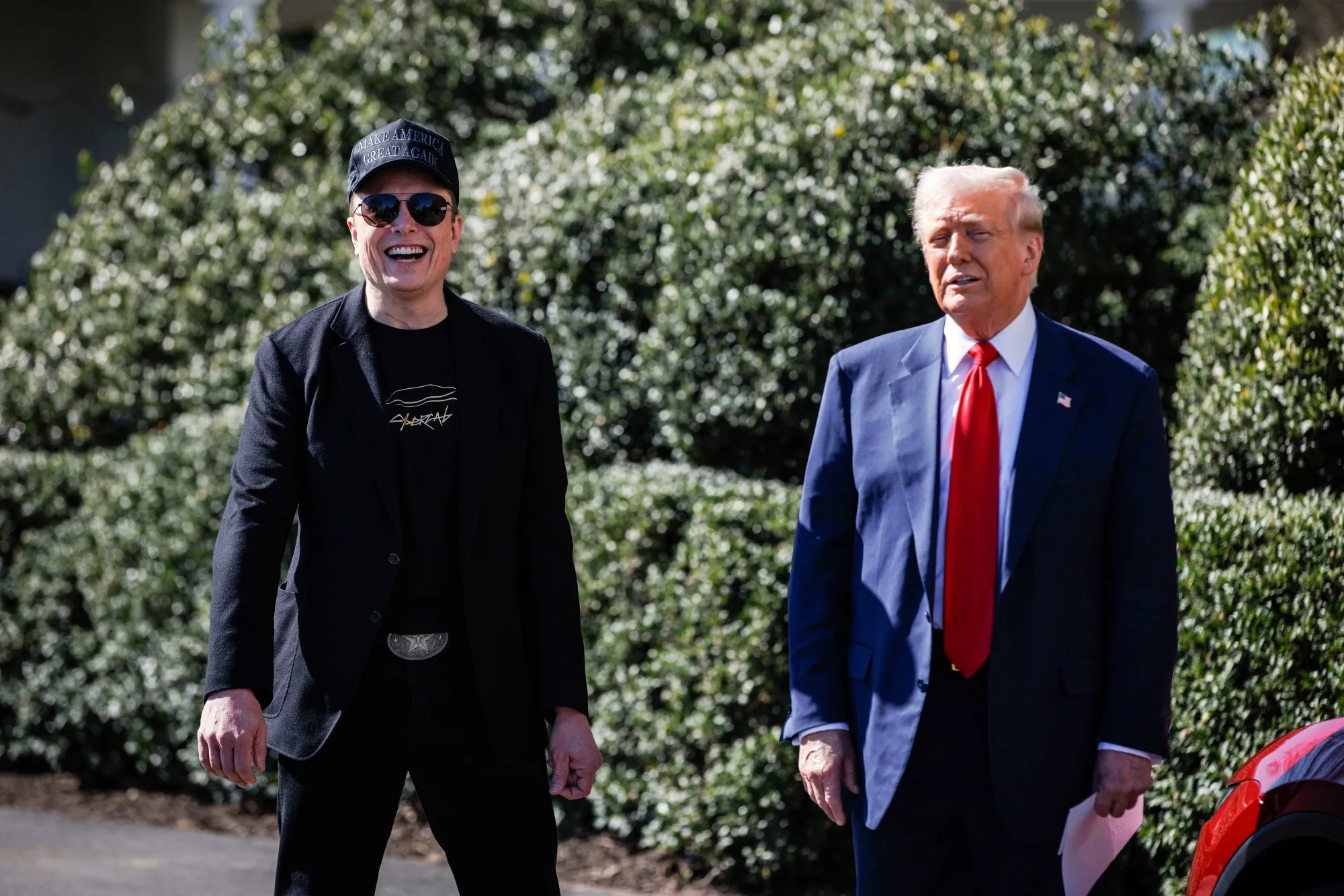Elon Musk and President Donald Trump