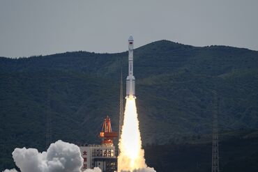 China Launches Group Of 18 Communication Satellites