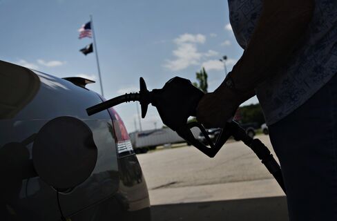 A Customer Fuels a Vehicle in Princeton