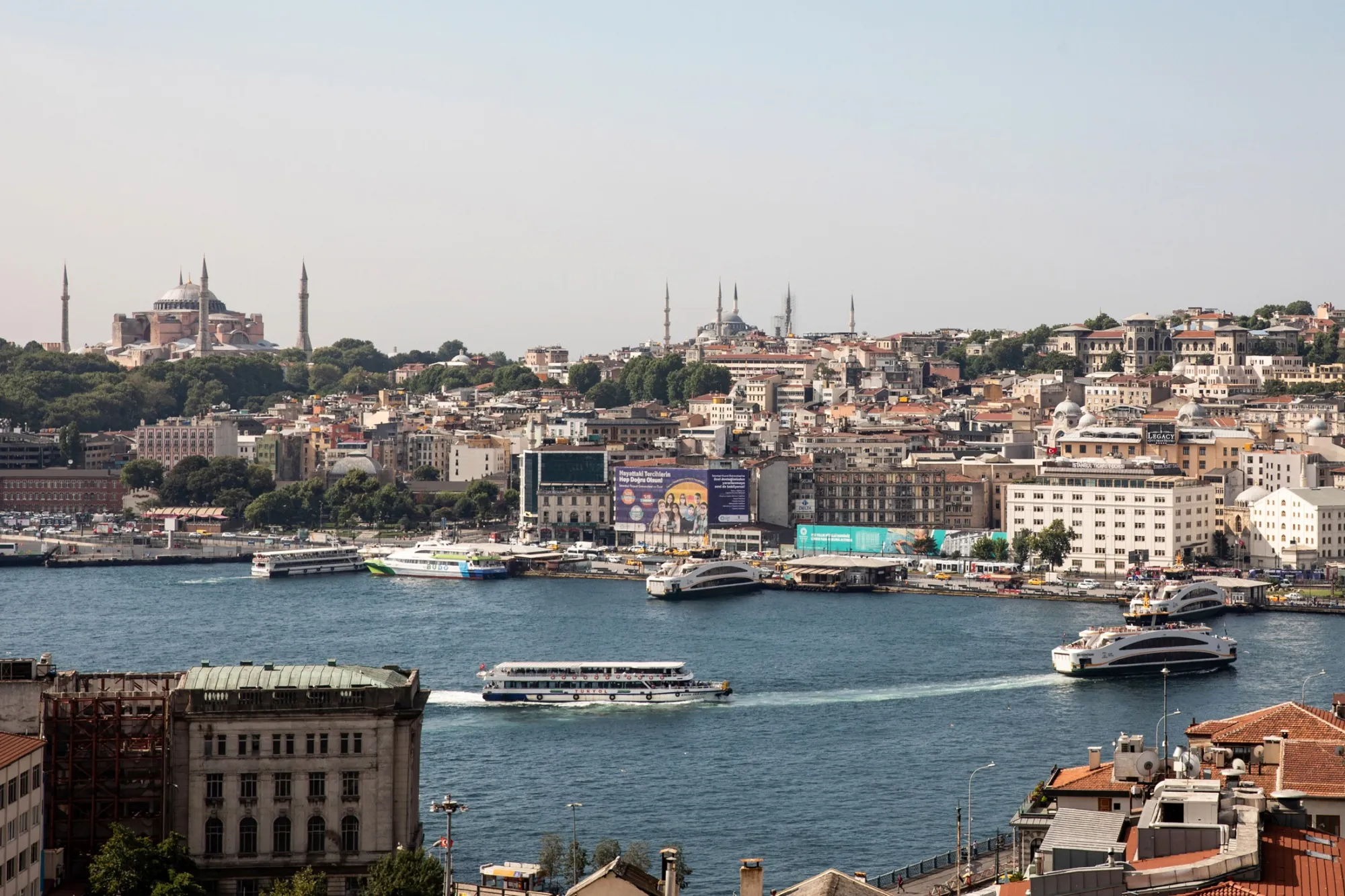 The Istanbul skyline. The Istanbul skyline.