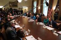 President Trump Hosts Cabinet Meeting At The White House