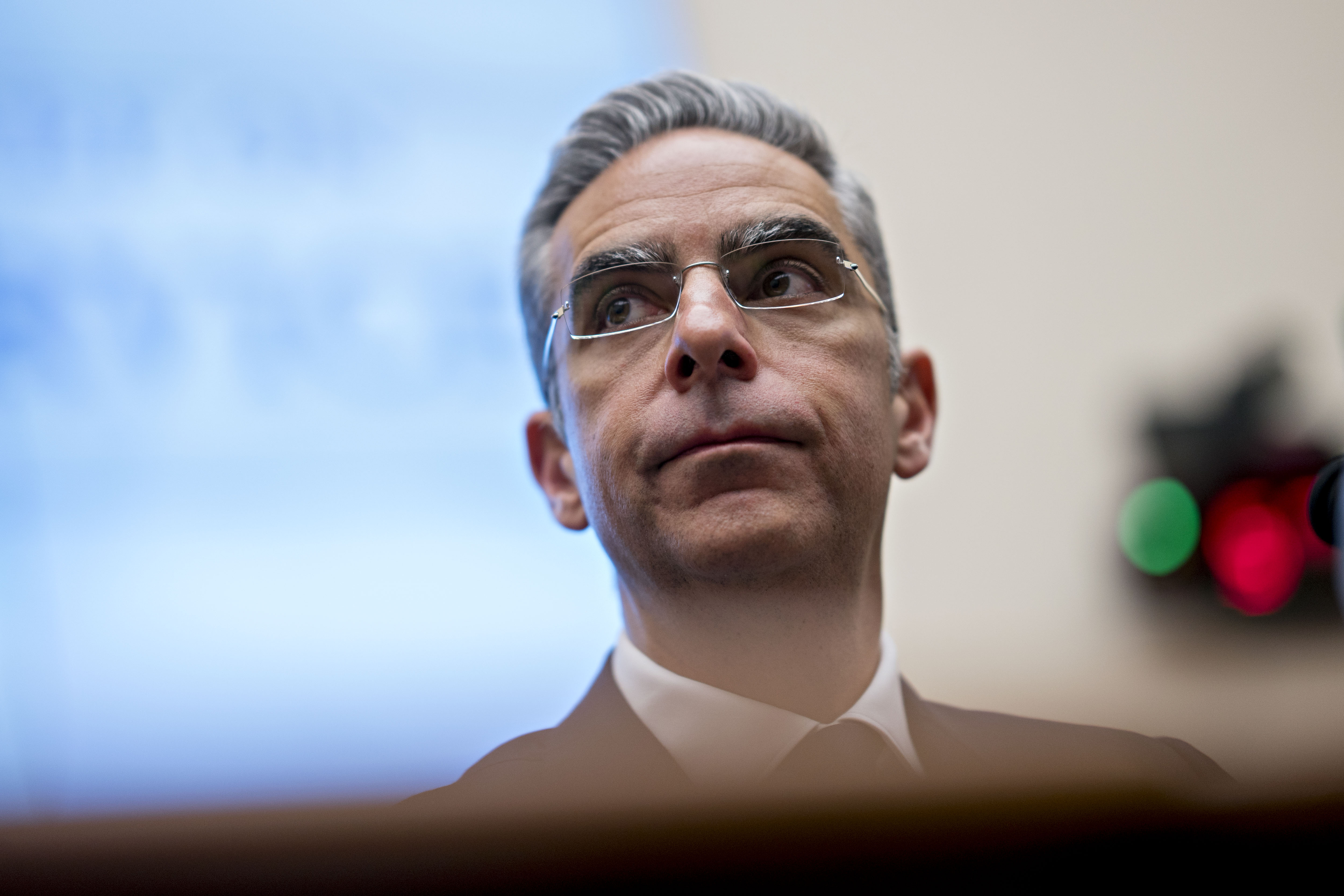 David Marcus waits to begin a House Financial Services Committee hearing in Washington on July, 17.
