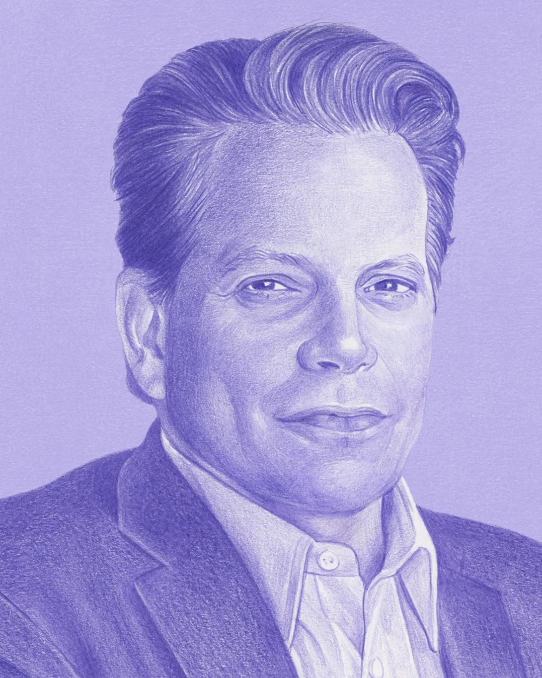 Illustration of a profile image of Anthony Scaramucci.