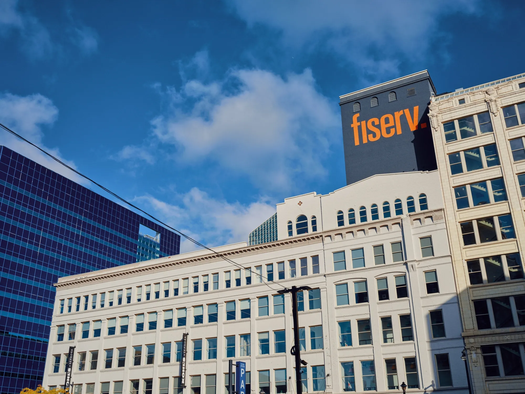 The Fiserv Inc. headquarters in Milwaukee.