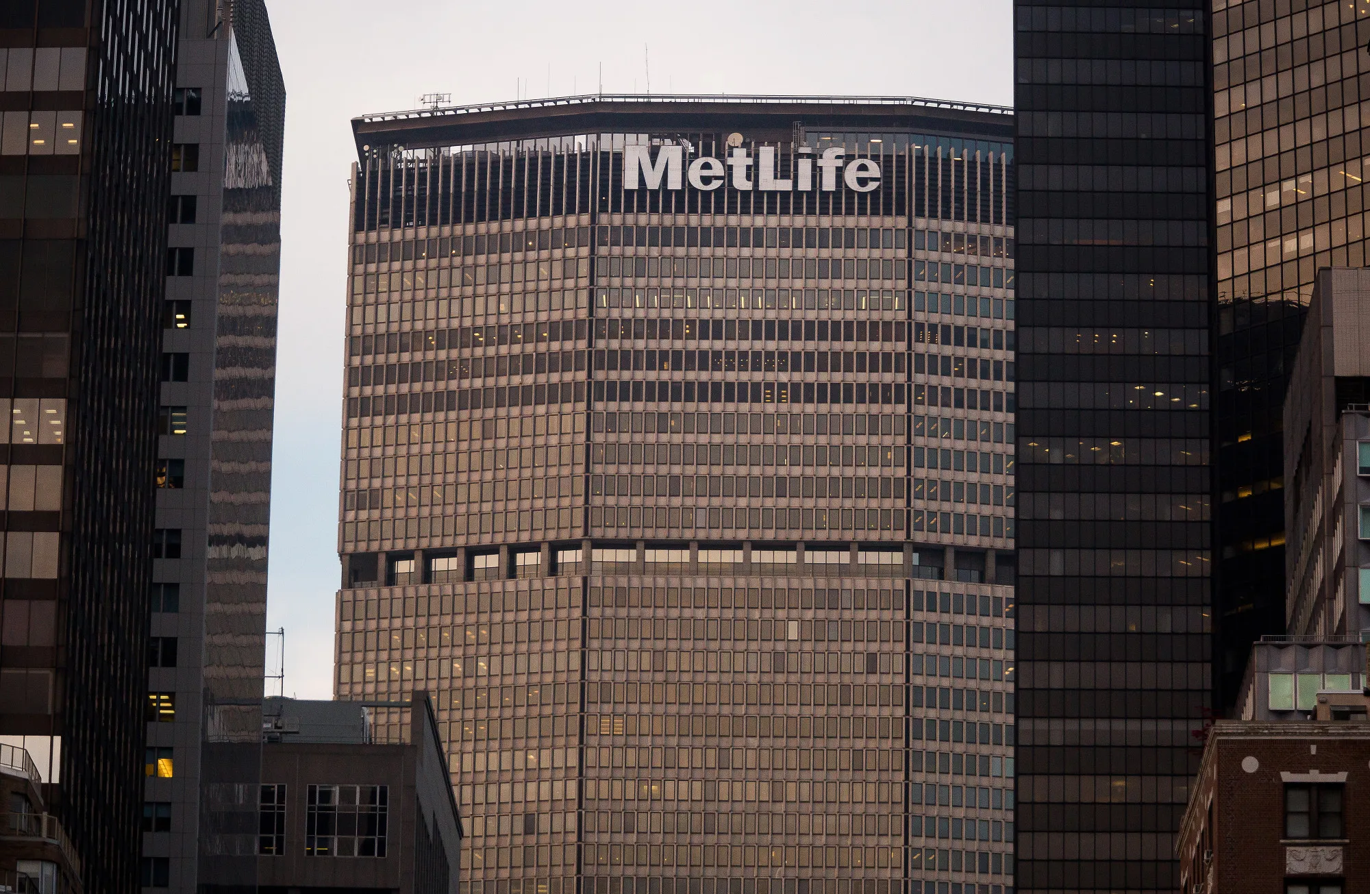The MetLife headquarters building in New York.