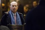 Billionaire investor Wilbur Ross, commerce secretary nominee for president-elect Donald Trump, arrives in the lobby at Trump Tower in New York, on Dec. 13, 2016.
