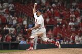 Pujols Pitches 9th, Cardinals Romp to 15-6 Win Over Giants