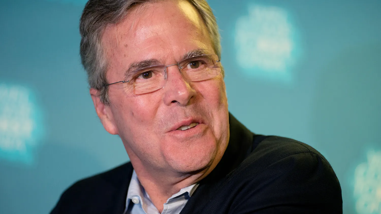 Jeb Bush, former Florida governor, speaks to the press at the e-Estonia Showroom during his visit to Tallinn, Estonia, on Saturday, June 13, 2015.
