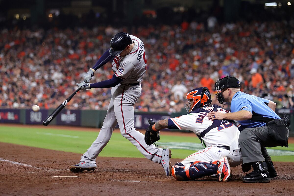 World Series: Atlanta Braves strike first and crush Houston Astros in Game  1