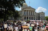 Demonstrators Protest Georgia's Heartbeat Bill 