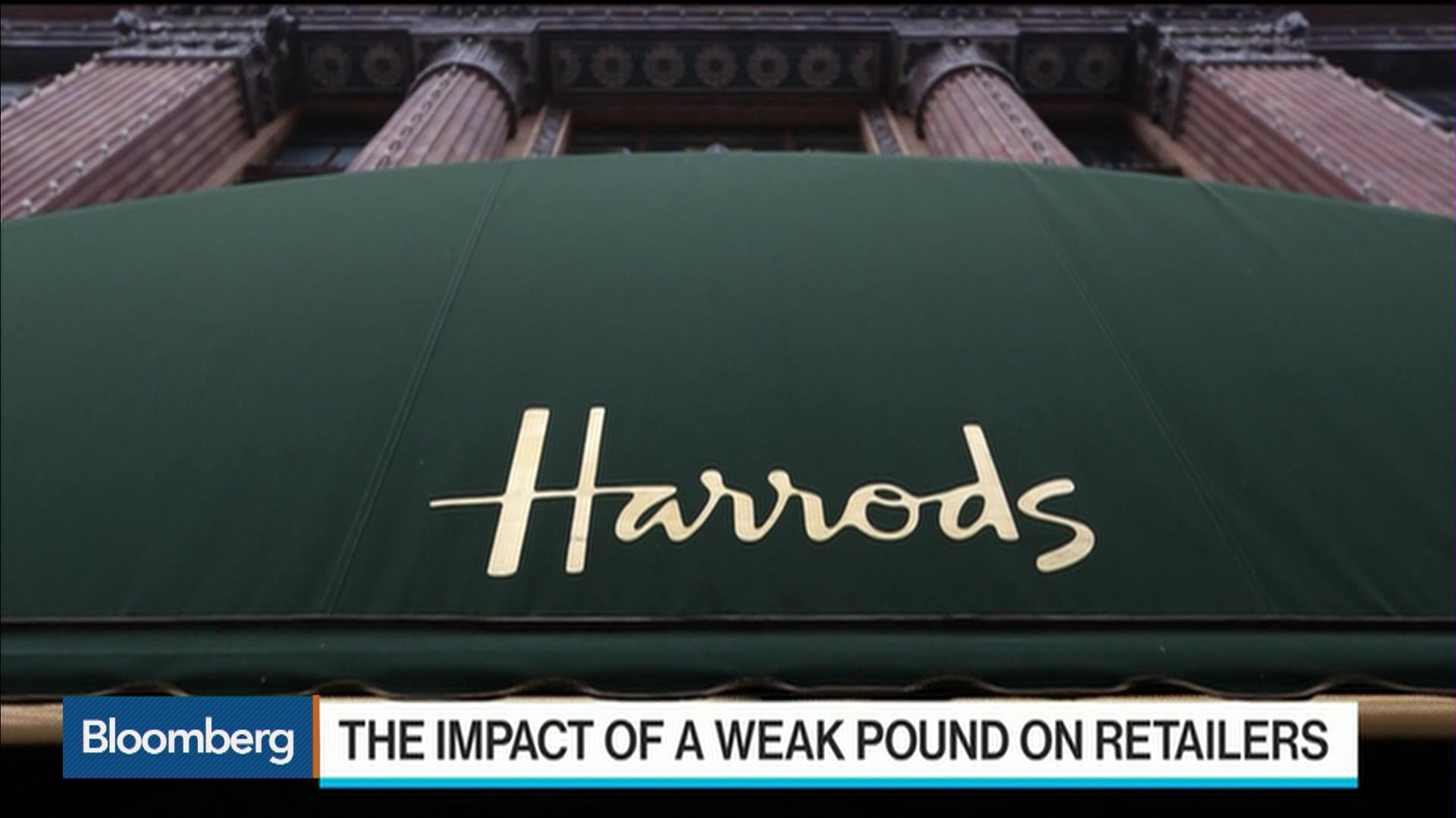 Watch Harrods Sees Far Reaching Benefits of the Weaker Pound Bloomberg