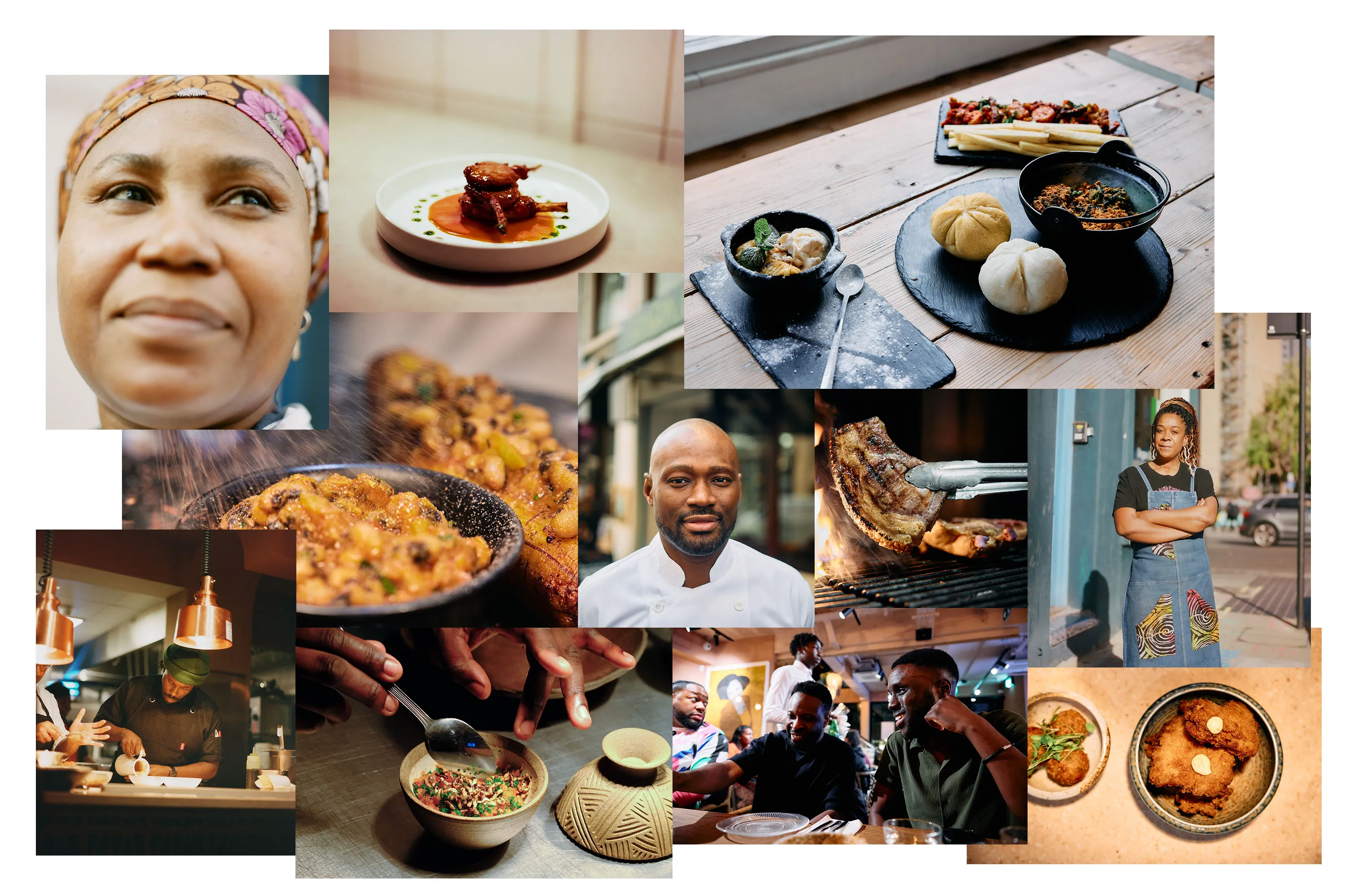 Scenes from London’s terrific African food scene.