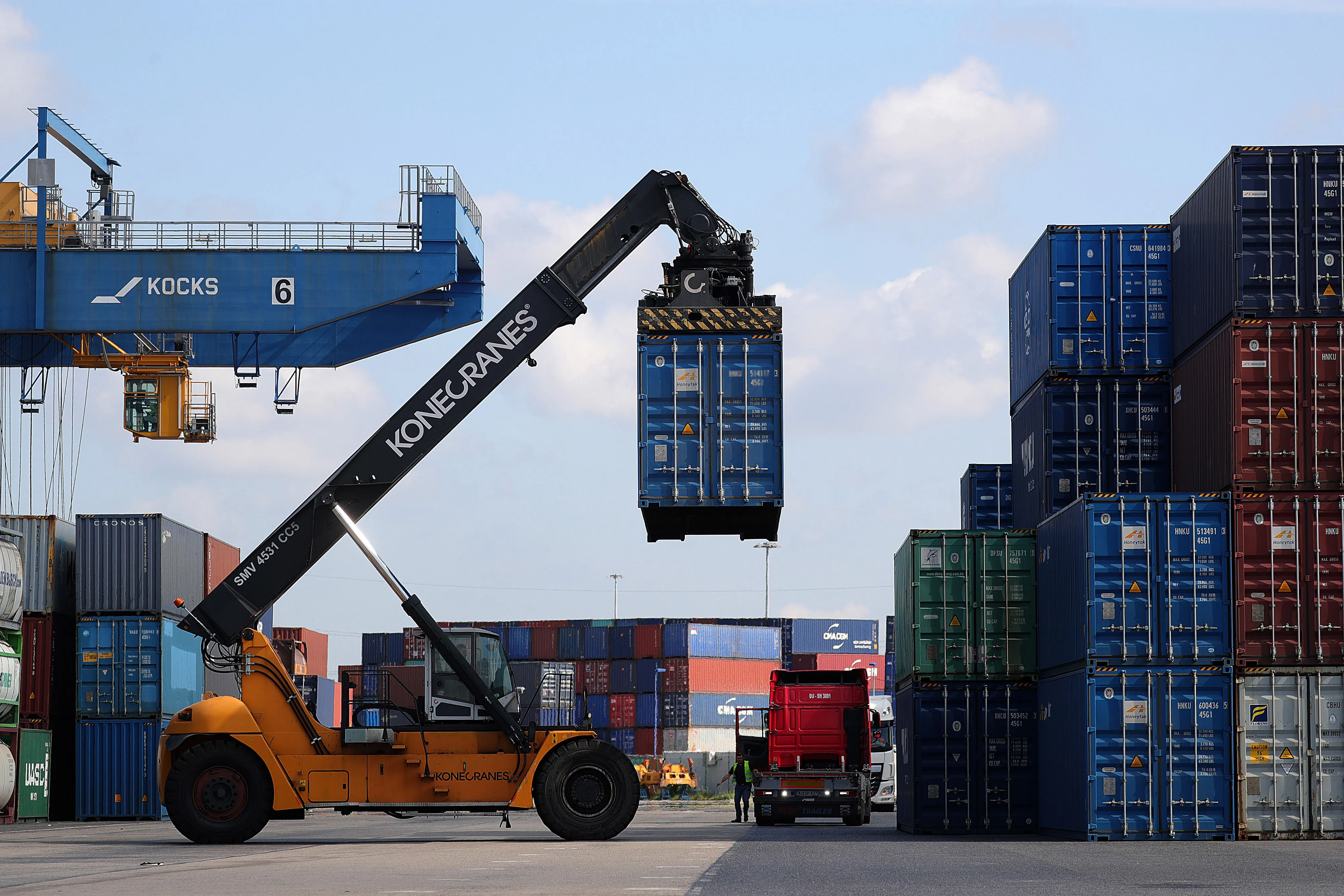 Duisport port, Germany.