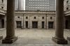 The Bank of Japan (BOJ) headquarters stand in Tokyo, Japan, on Tuesday, July 16, 2019. The BOJ would offer support for a government spending package likely to be unveiled in October when a national sales tax is increased, according to a former central bank official.