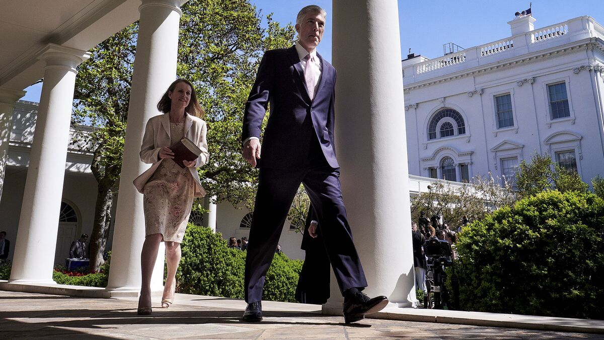 Gorsuch Full Of Questions On First U S Supreme Court Day Bloomberg   1200x675 