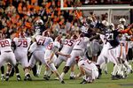 Alabama kicker Adam Griffith (99) attempts a 57-yard field goal at the end of the game vs. Auburn on Nov. 30
