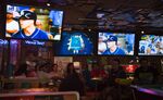 Sport is televised at a bar and restaurant,&nbsp;in West Hollywood, California.