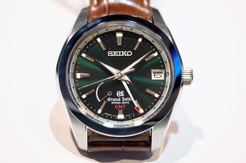 The spring drive movement adds something new to the traditional GMT layout.