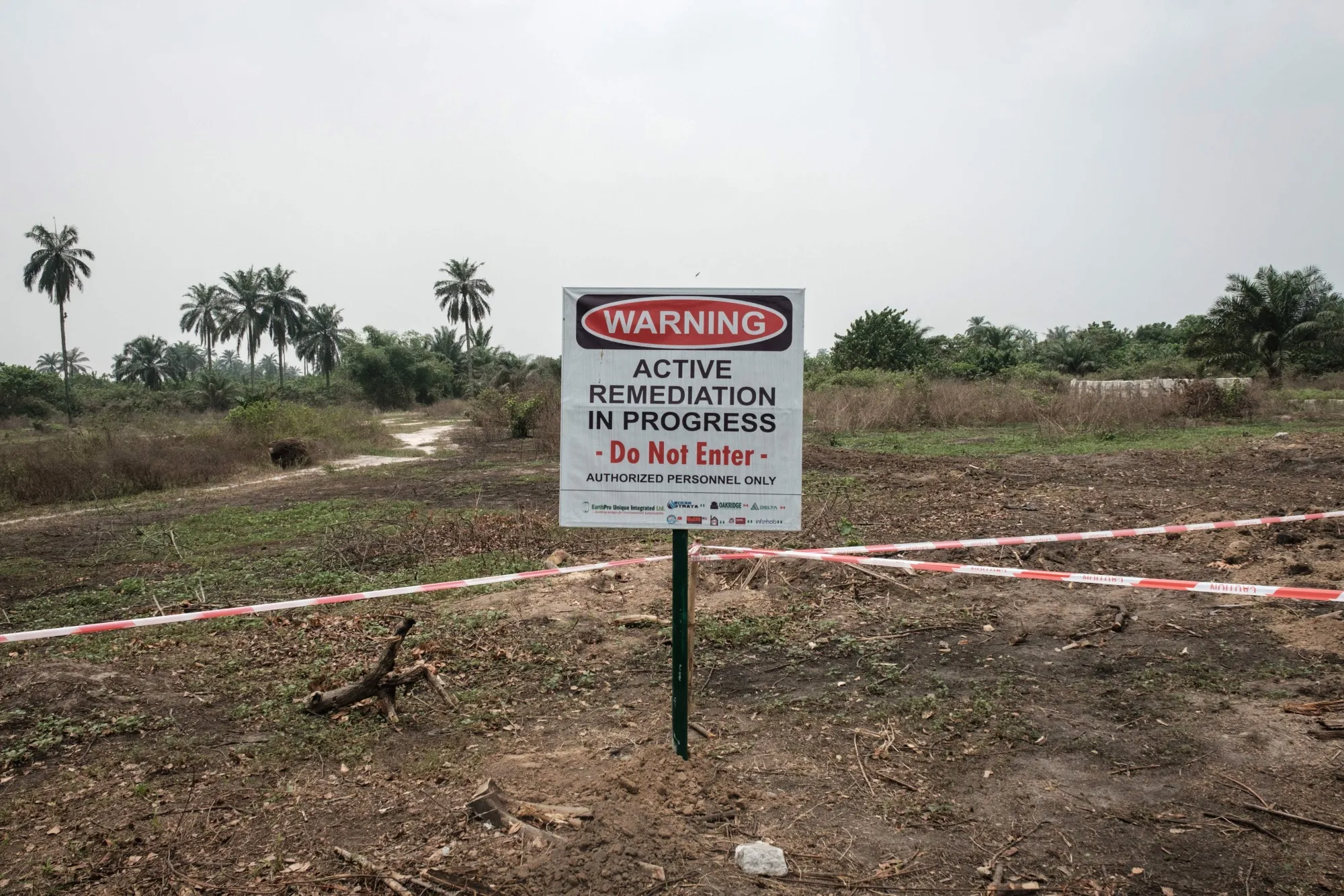 A Hyprep remediation site in Eleme, near Port Harcourt, in 2019.