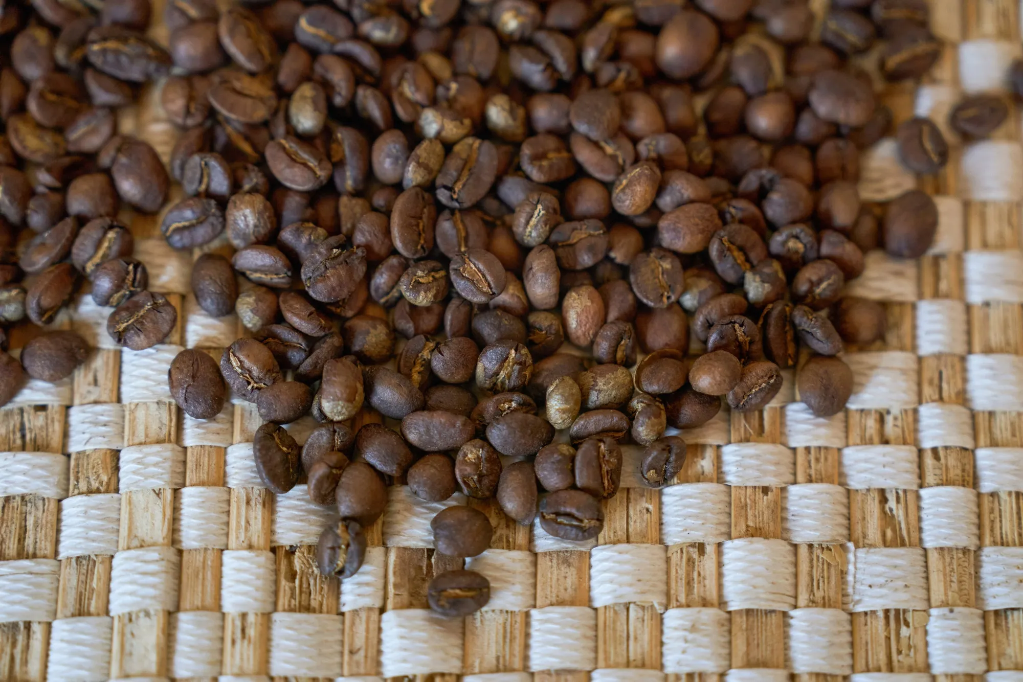 Roasted Arabica coffee beans at Twongere Umusaruro wa Kawa (TUK), a female-led coffee co-operative, in&nbsp;Rwanda.