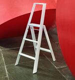 Hasegawa&nbsp;Lucano three-step ladder in white.