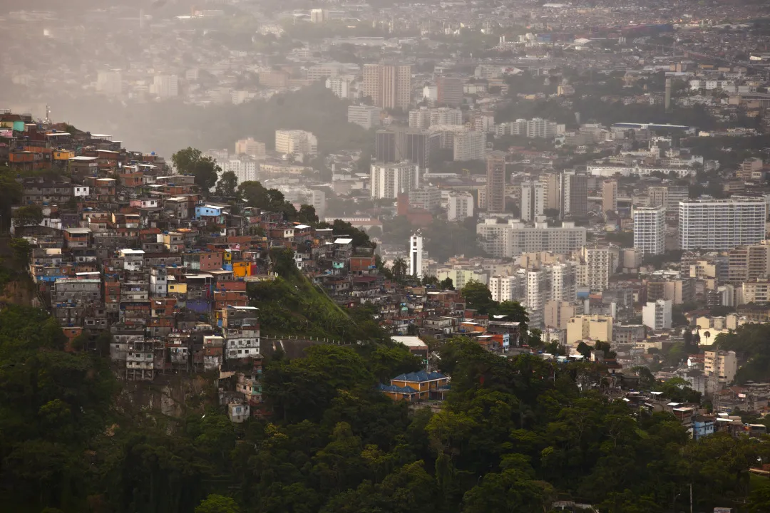 Buildings stand in Rio de Janeiro, Brazil.