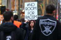 'No Room For Racism' Protesters Rally Against Racism And Islamophobia In Melbourne