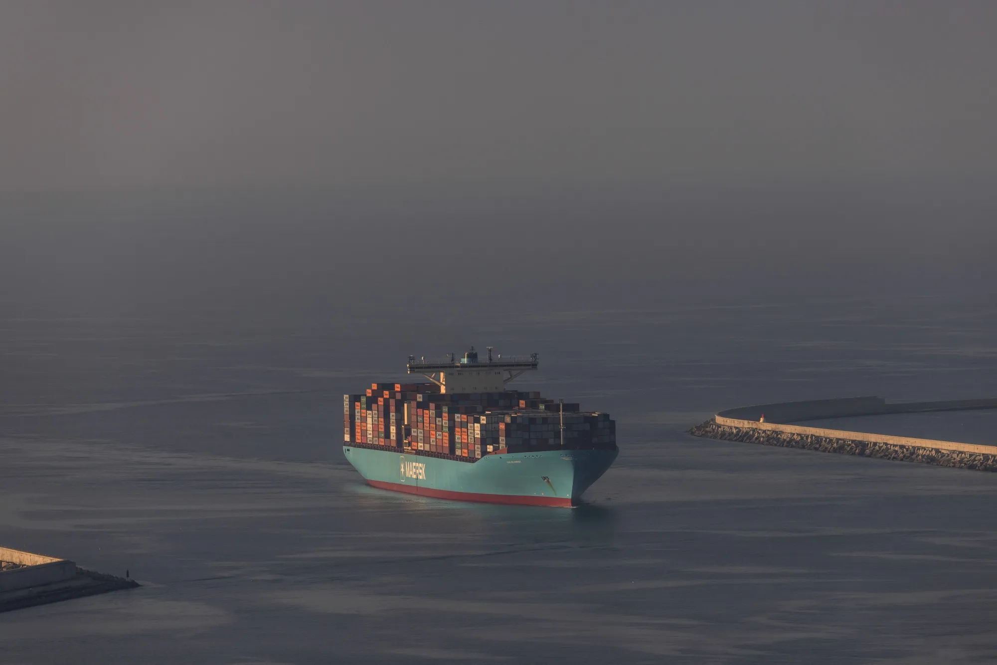 An A.P. Moller-Maersk A/S cargo ship.