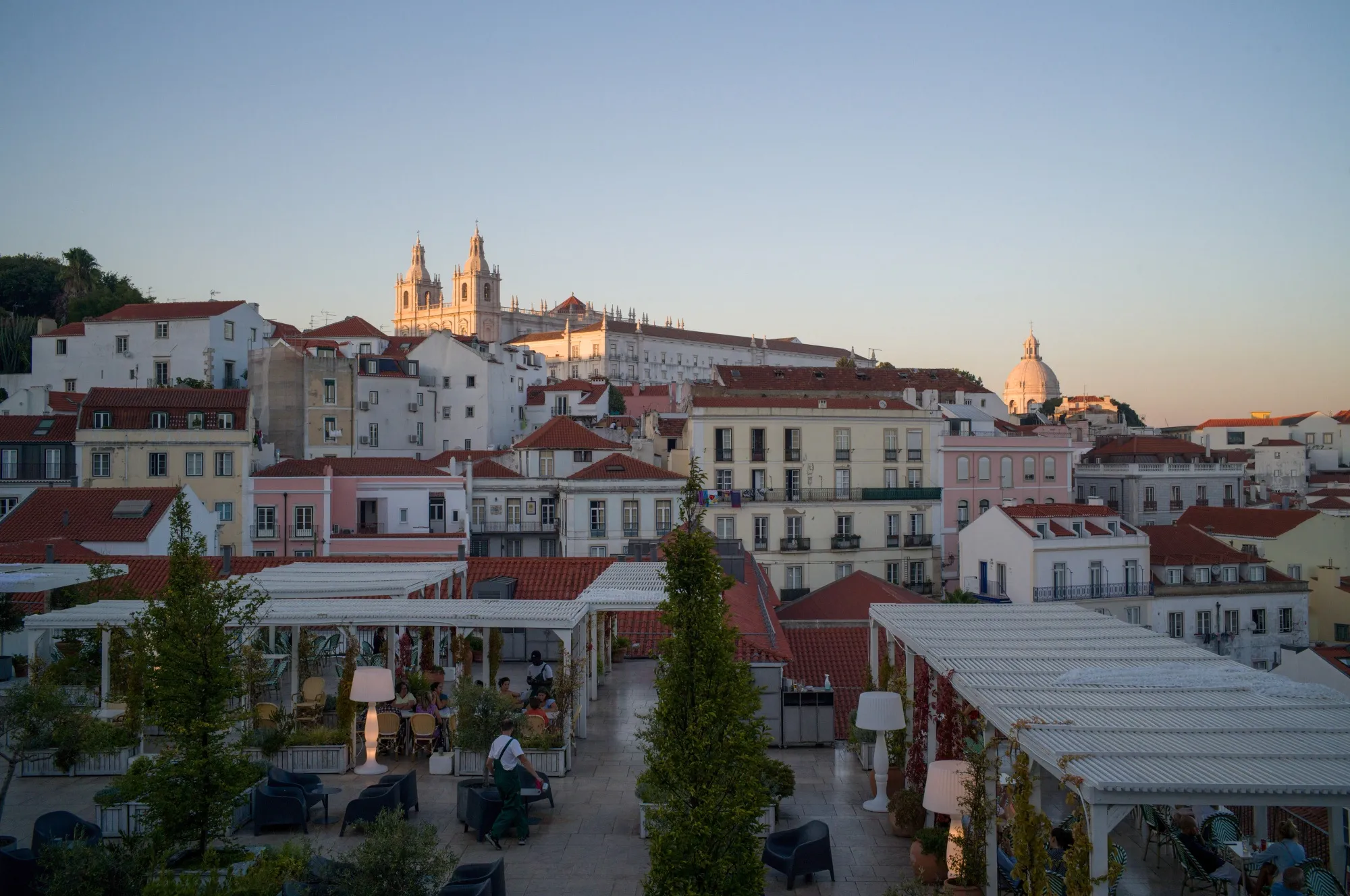 Residential buildings in Lisbon, Portugal.