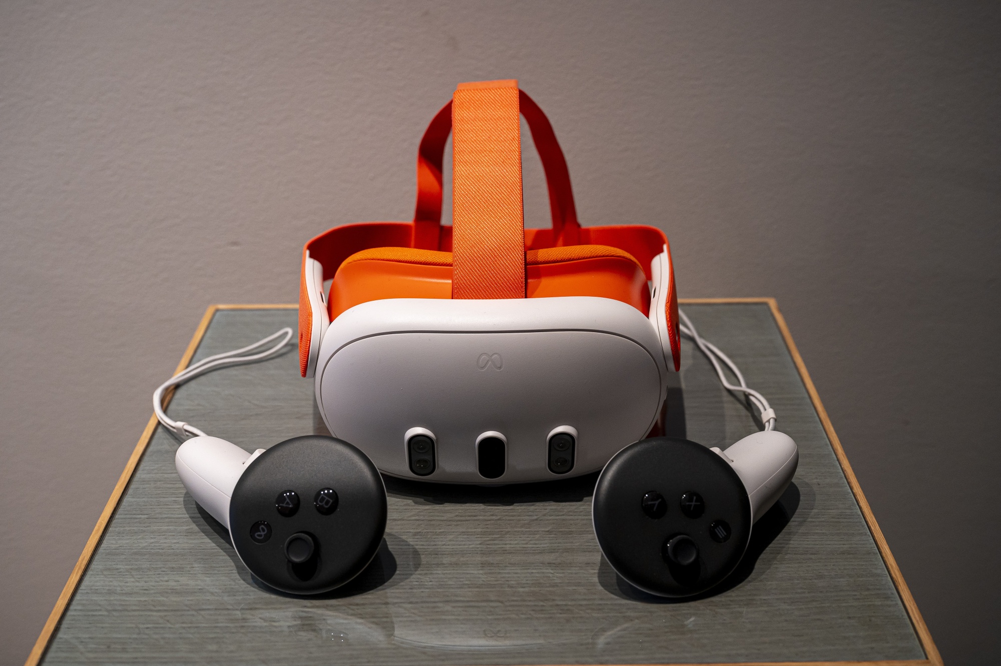 A Meta Platforms&nbsp;Quest 3 virtual reality&nbsp;headset.