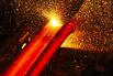 Red hot steel at a steel works in South Africa.
