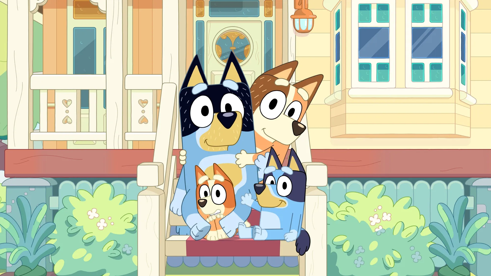 Spoiler alert: Bandit, Chilli, Bingo and Bluey aren’t leaving their house behind.