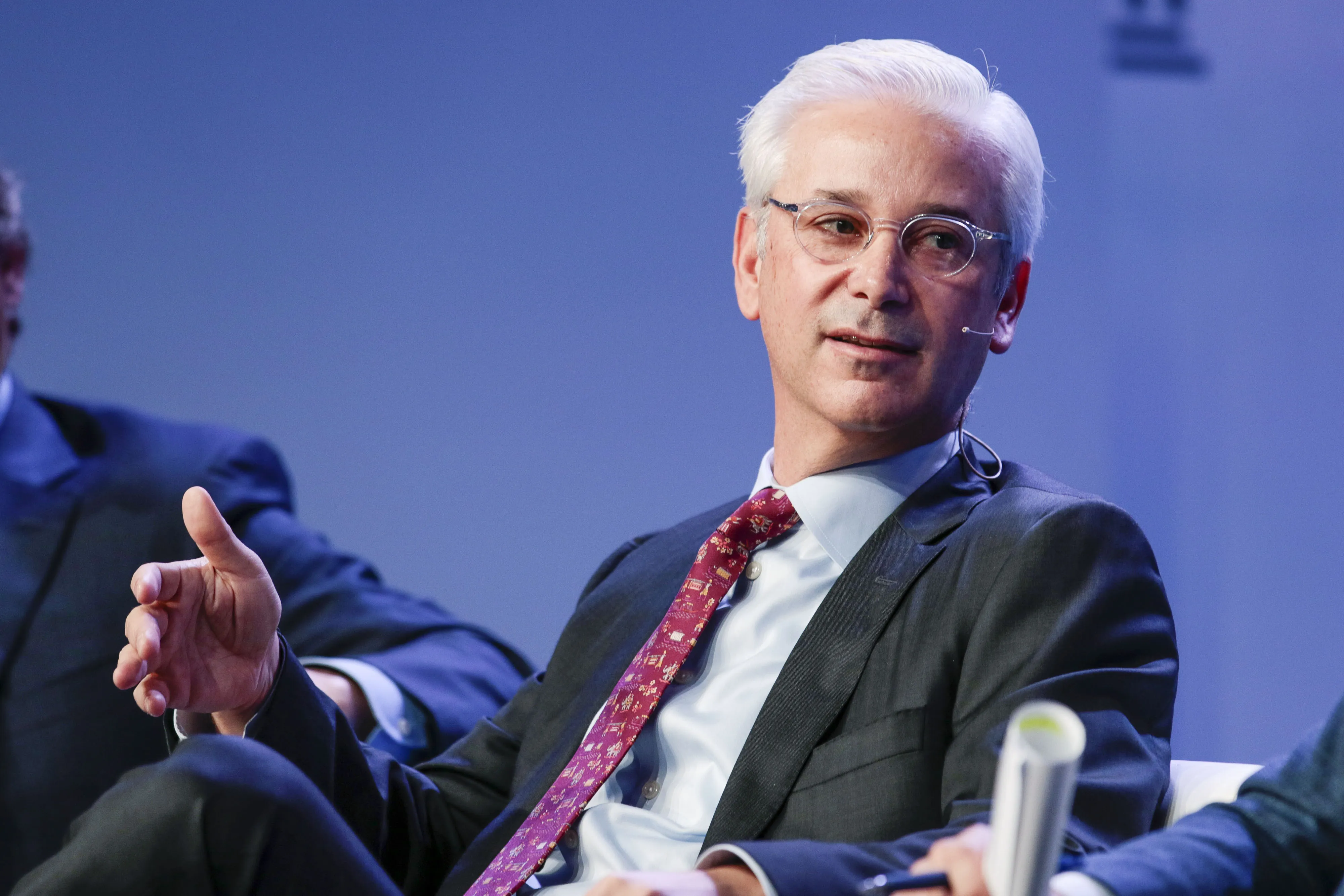 Charles Scharf speaks during the Milken Institute Global Conference on April 30, 2019.&nbsp;