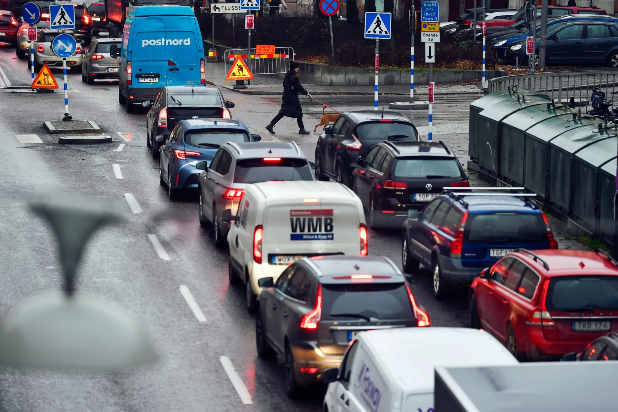 Traffic in Stockholm.