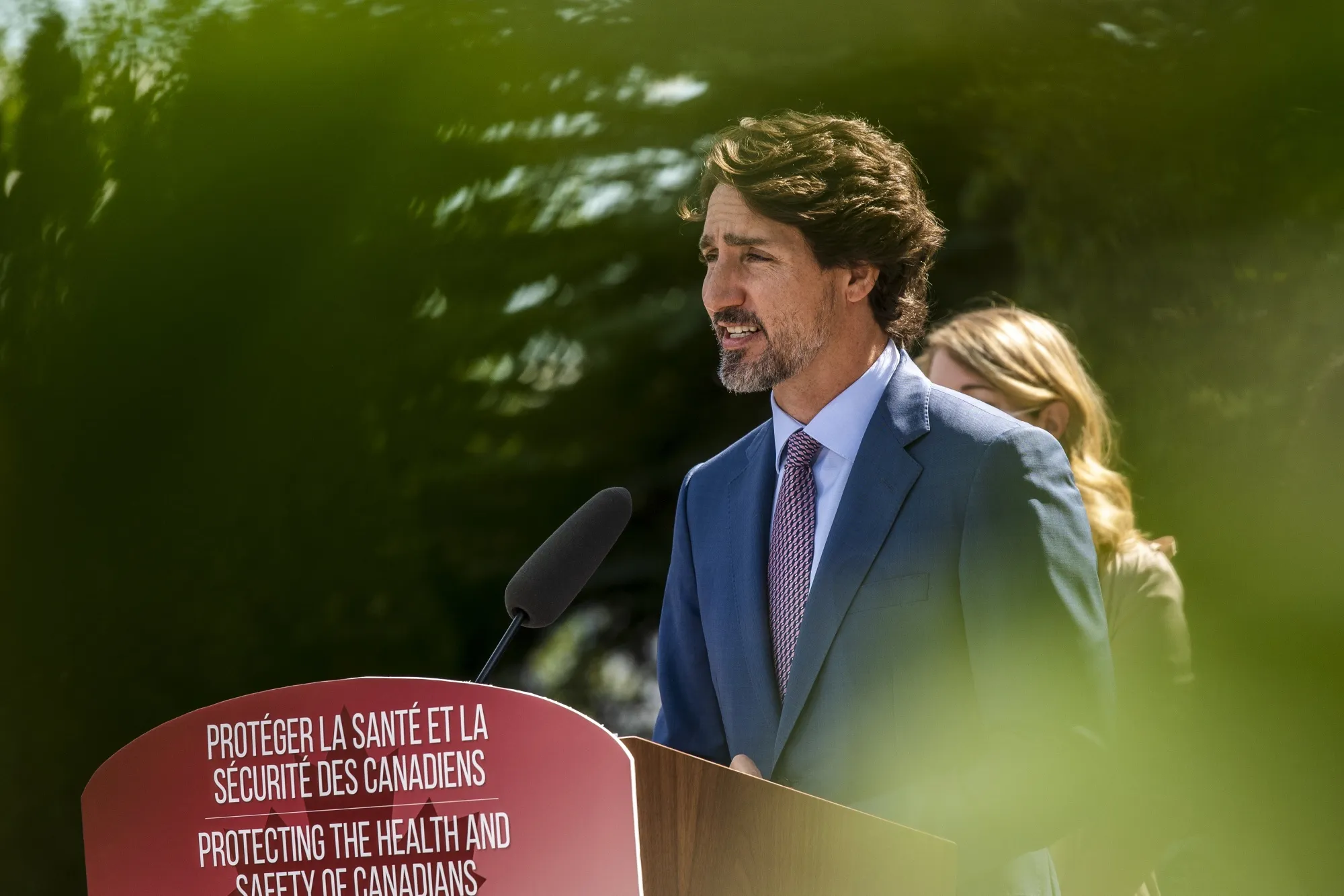 Justin Trudeau speaks at a Montreal news conference on Aug. 31.