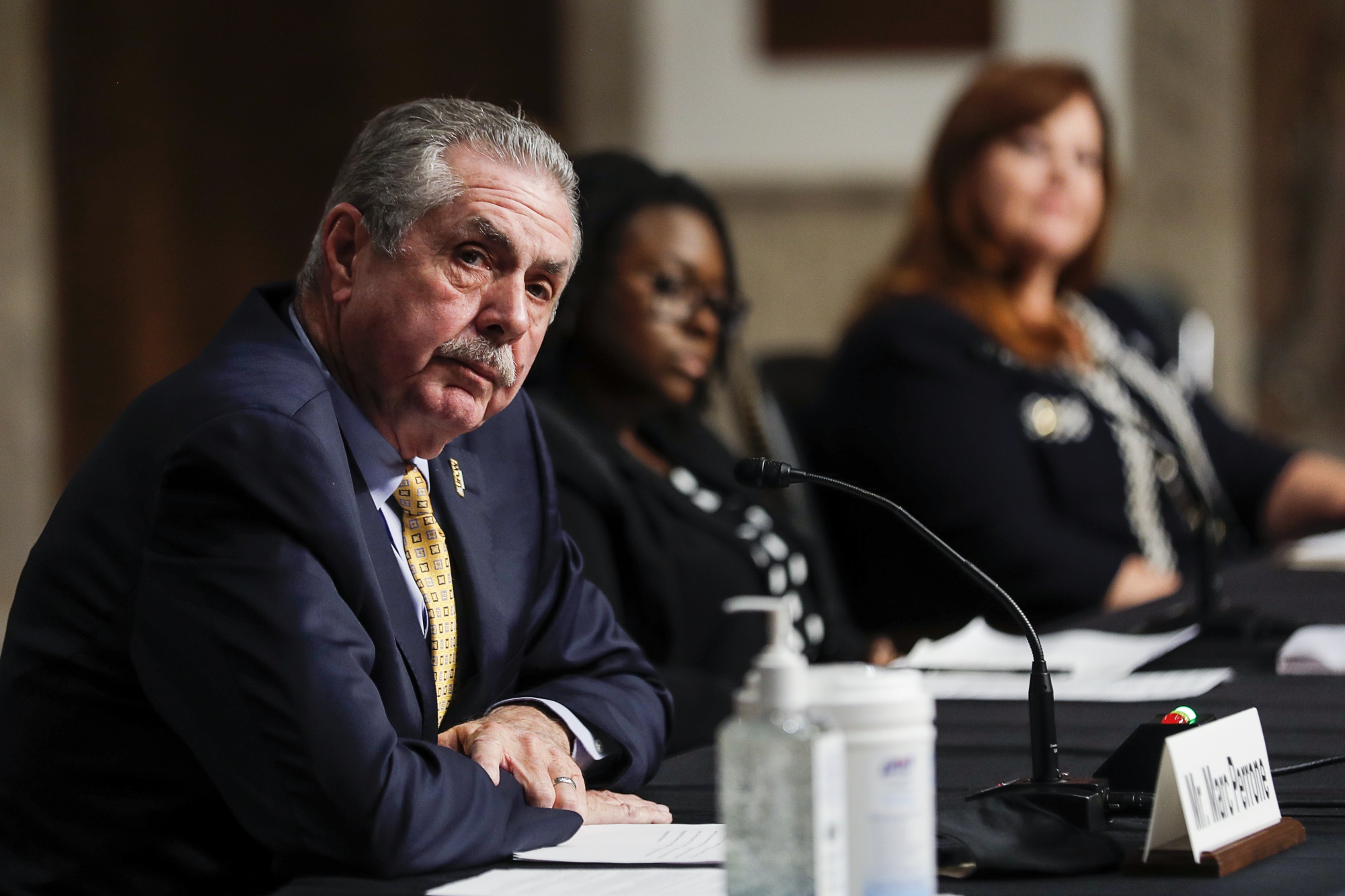 Marc Perrone testifies during a Senate Judiciary Committee hearing in Washington, D.C., on May 12.