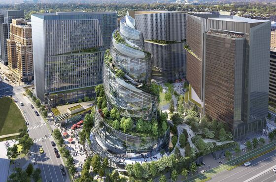 Amazon Proposes Plant-Filled Helix at New Virginia Headquarters