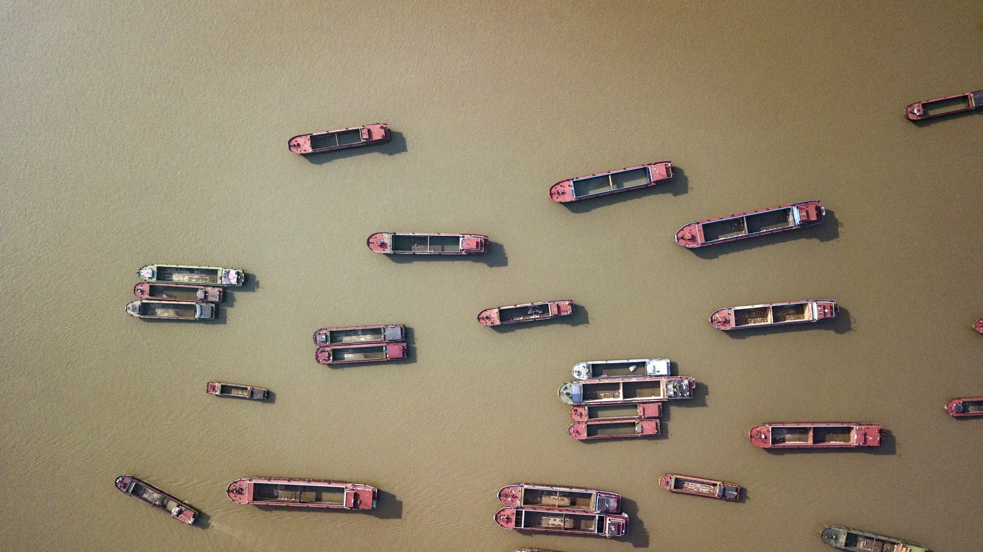 Empty Cargo Barges