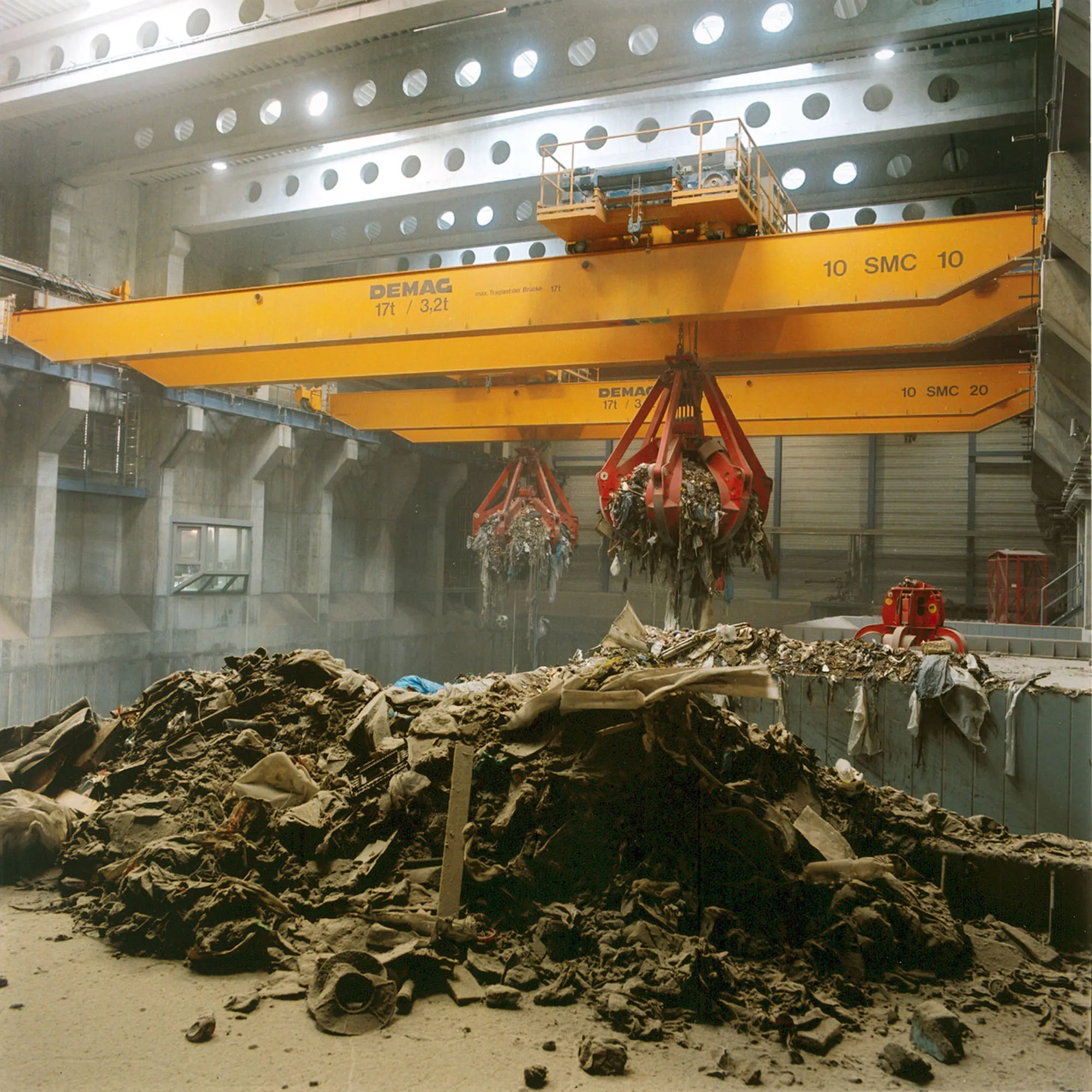 Machinery sorts trash at the EVN AG plant in Zwentendorf, Austria.
