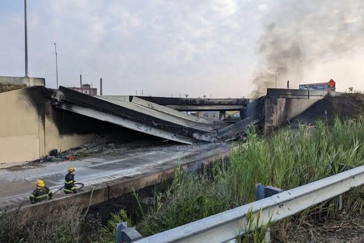 I-95 Collapse in Philadelphia to Upend Travel, Shipping for Months