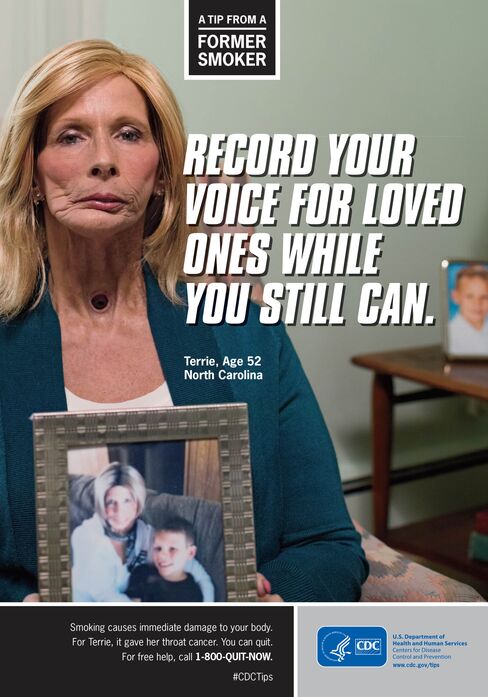 One of the CDC's original ads. Terrie Hall died in 2013.