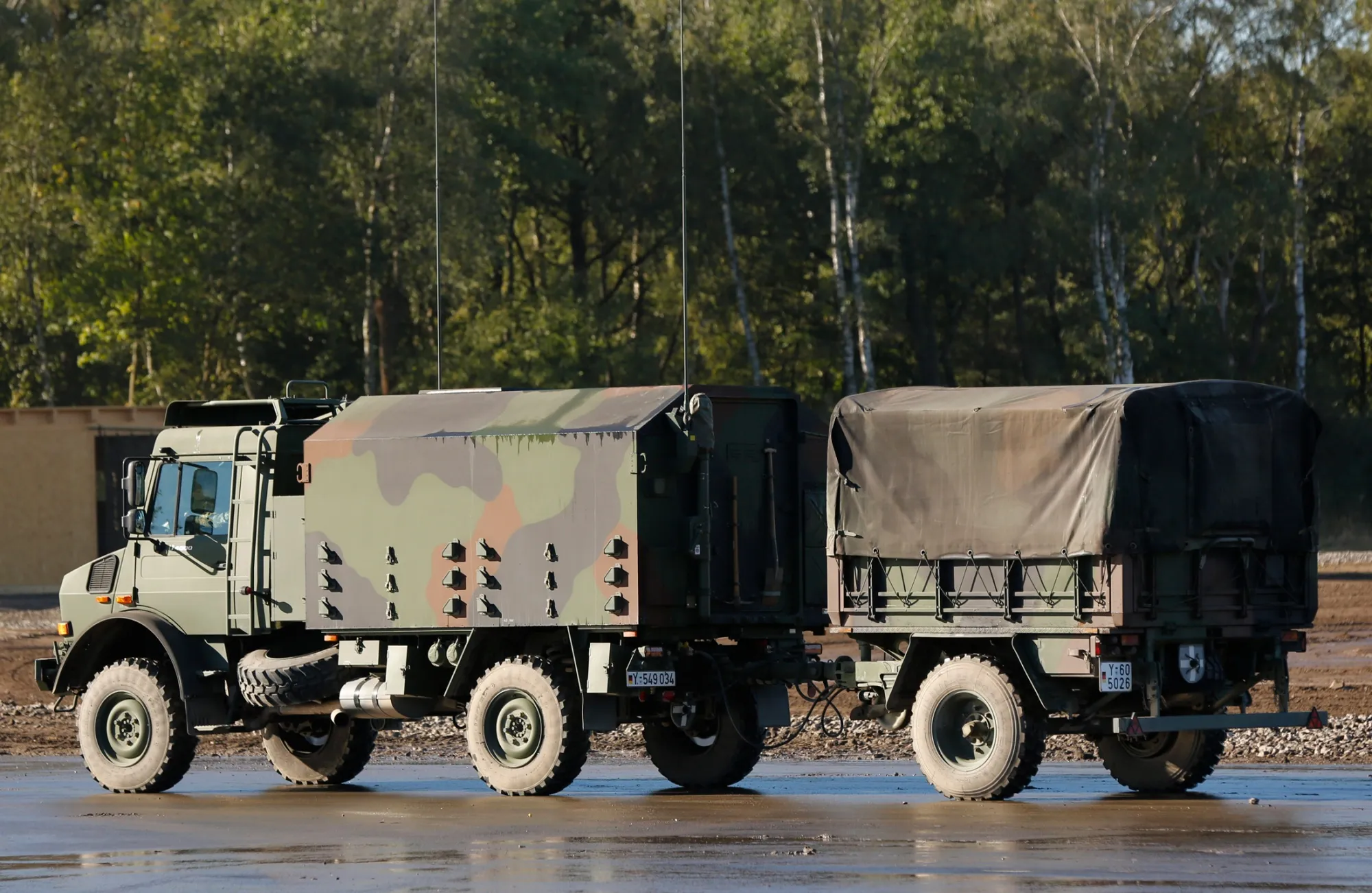 A Unimog military truck.