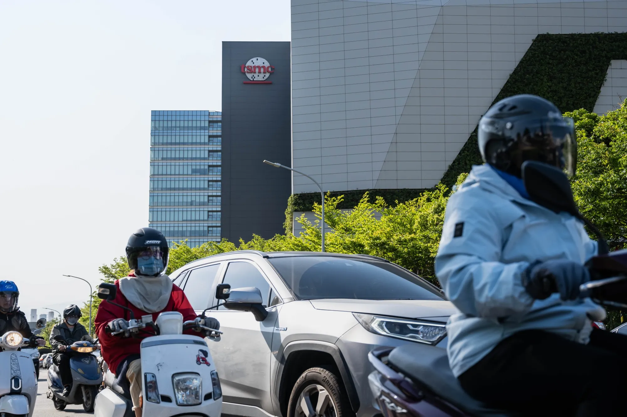 The Taiwan Semiconductor Manufacturing Co. headquarters in Hsinchu, Taiwan.