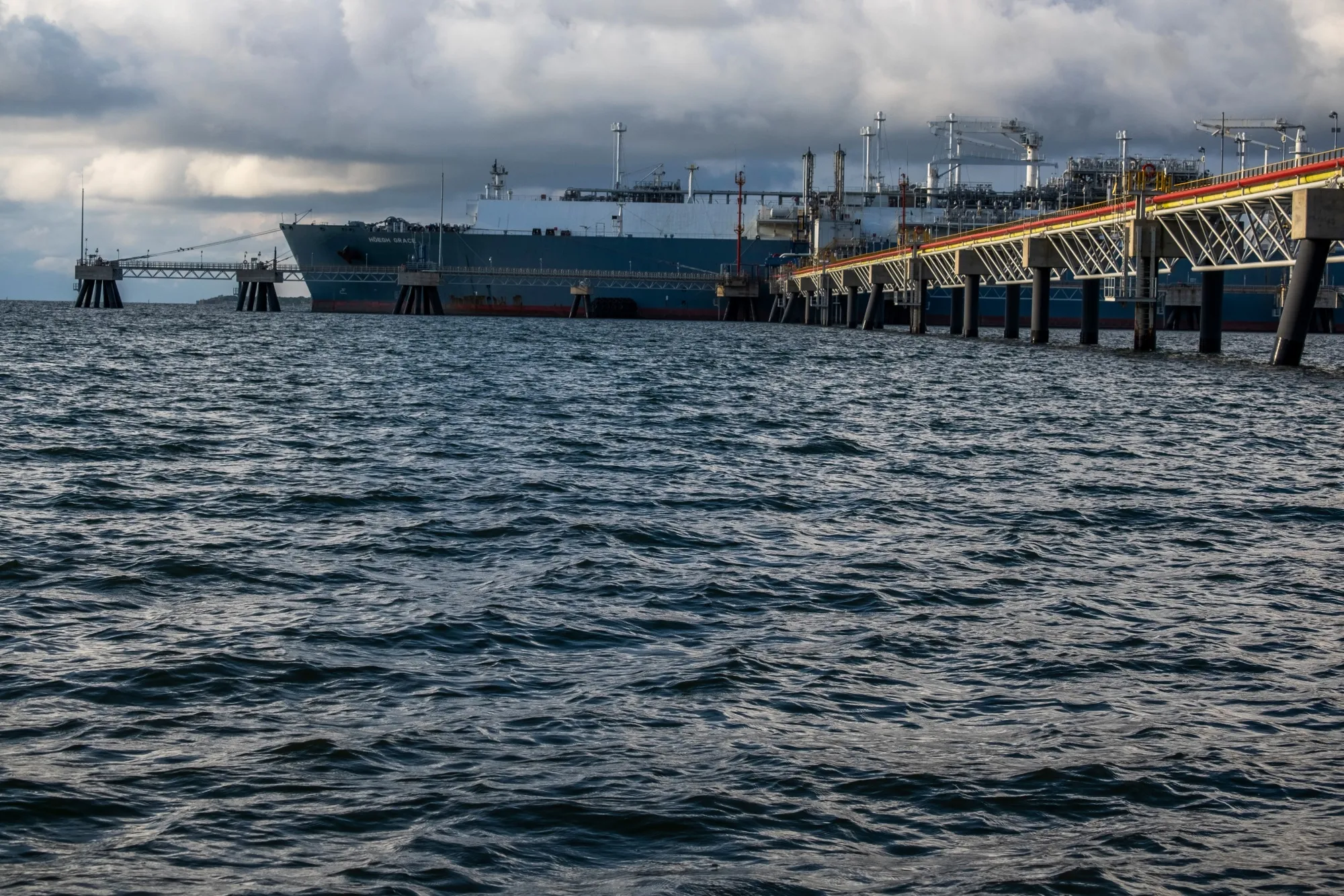 A SPEC Liquified Natural Gas port in Cartagena, Bolivar department, Colombia.